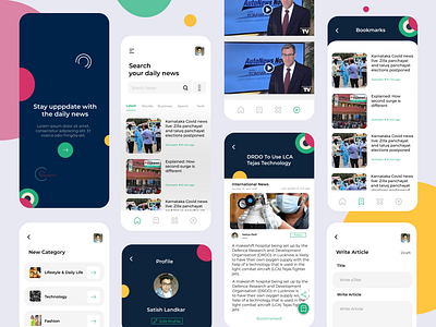 News Aggregator Mobile App android app android app development app app development branding ios app iosappdevelopment mobile app newsaggregatorapp onlinenewsapp