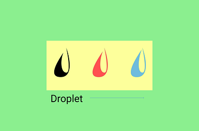 Droplet design figma illustration