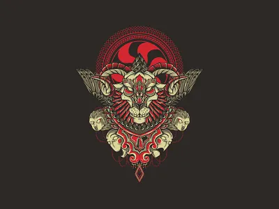 The Jester animal apparel clothing design drawing goat graphicdesign illustration merchandise monochromefrog ram tshirt