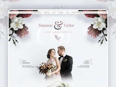Wedding-Landingpage branding creative design logo mobile app website wedding card wedding invite