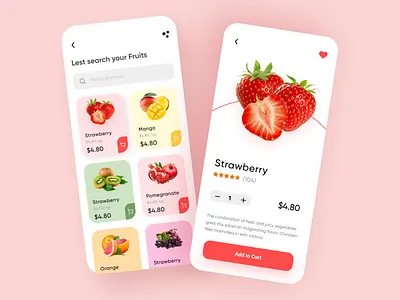 Fruits & Berries App app design berries clean design clean ui colors delivery app delivery service food app fruits fruits and vegetables online fruits app fruits store app fruitsartclub grocery app grocery online grocery store ui ui design ux design vegetable store app