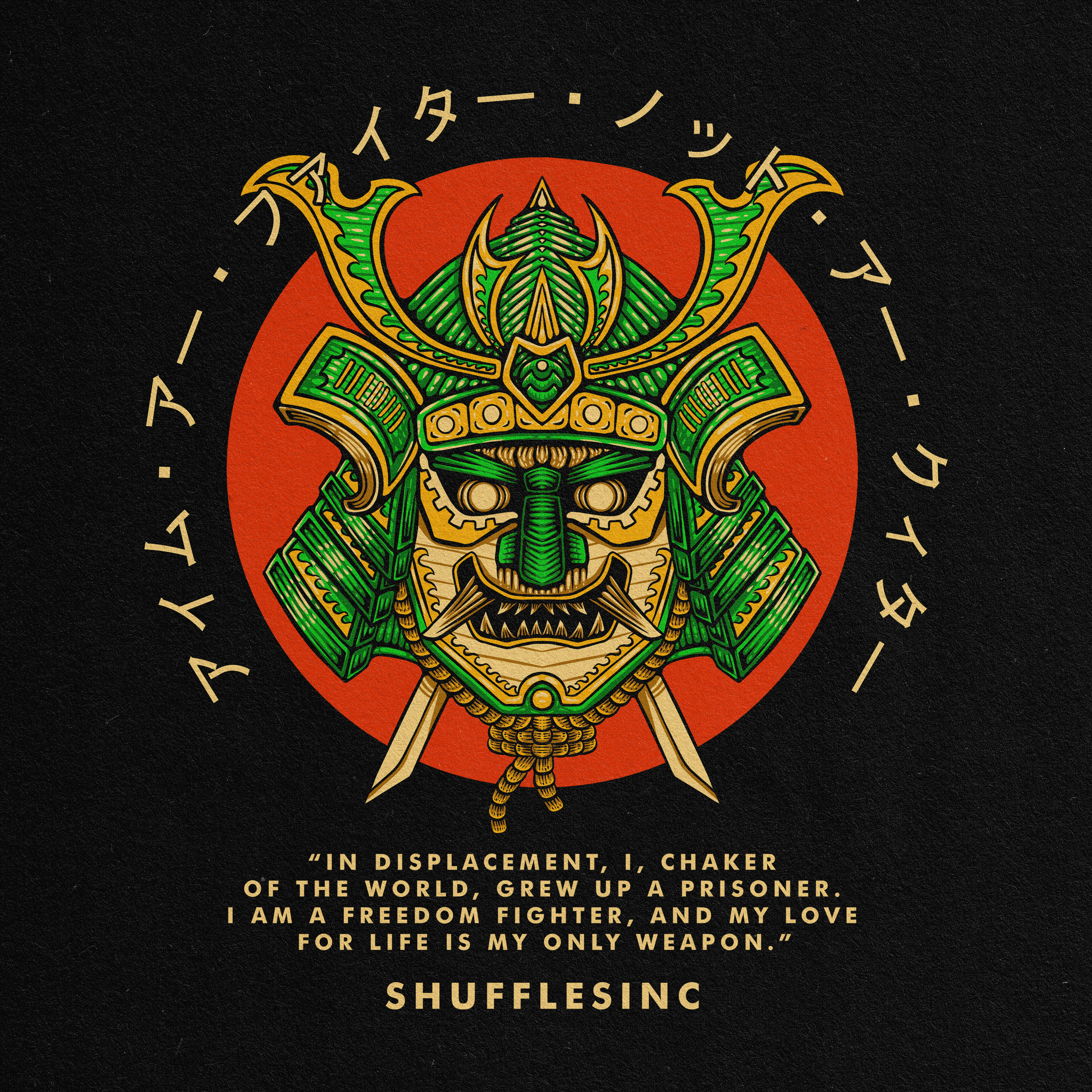 Japanese T-shirt Design Illustration 3d animation art badge badge logo branding design graphic design illustration illustrator logo motion graphics tropical ui vector