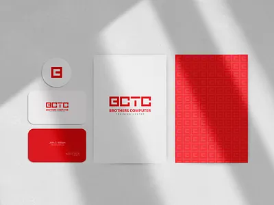 BCTC Logo brand branding business branding corporate branding grid logo it it institute logo logo design red