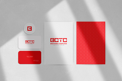 BCTC Logo brand branding business branding corporate branding grid logo it it institute logo logo design red