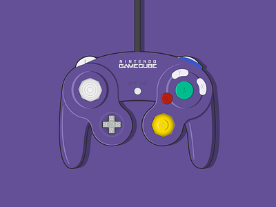 Nintendo Gamecube Controller controller gamecube illustration nintendo vector vector art vector illustration vectors video games videogame videogames