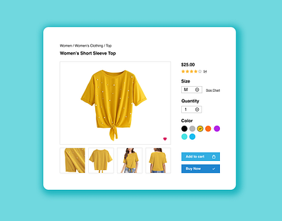 Daily UI * Day 12 * eCommerce shop dailyui figma ui uidesign uiux