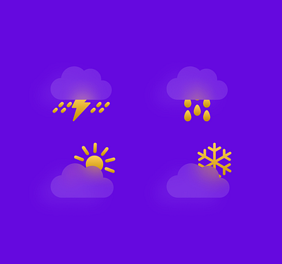 Weather Icons app icons best designer dribbble figma gradient graphicdesign icon design icon pack icons illustrator mobile app icon purple svg icons trending trendy design ui ux weather weather icon web icons xd