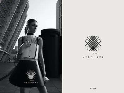 TWO 2 DREAMERS abstract logo abstractmark branding design graphic design logo logo design monogram logo typography vector