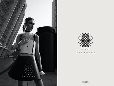 TWO 2 DREAMERS abstract logo abstractmark branding design graphic design logo logo design monogram logo typography vector