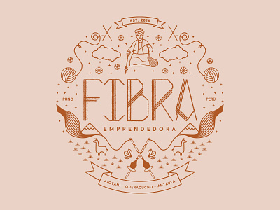 Fibra - Branding alpaca alpacas brand branding design fashion graphic design illustration knitting logo logotype vector yarn