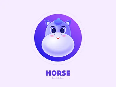 horse branding design illustration mascot 动物 十二生肖 卡通 图标 马