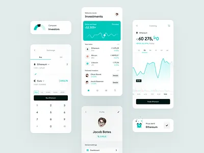 Crypto Trading App app chart coins crypto crypto wallet cryptocurrency currency exchange figma invest investing market profile sales stock trading trading app ui ux widelab