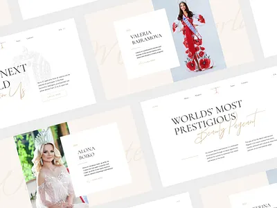 Miss World beauty contest design fashion figma landing page minimal miss world miss world beauty pageant redesign ui ux web design website design