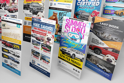 Fort Wayne Subaru Email Marketing Designs ad design advertising automotive advertising automotive marketing branding design email marketing design graphic design subaru dealership visual branding