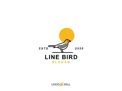 Line Bird Logo animals bird bird logo brand identity branding corporate identity creative logo line art linebrad logo design logoforsell minimal minimalist minimalist logo simple sparrow vector