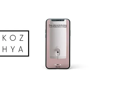 KOZHYA - UI Concept Visuals for a BeautyTech app 3d animation animation ui design
