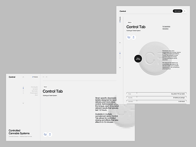 Control main cannabis clean design medical minimalistic site ui ux web
