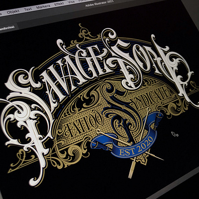 Savage Son - vector hand lettering savageson schmetzer tattoo typography vector