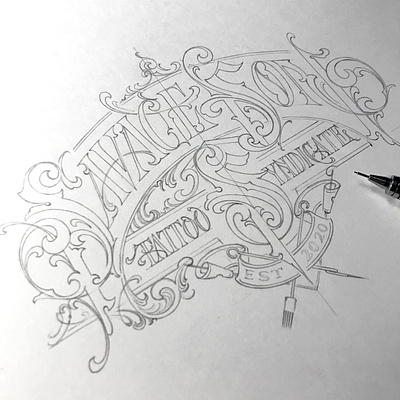 Savage Son - sketch hand lettering savageson schmetzer sketch tattoo typography