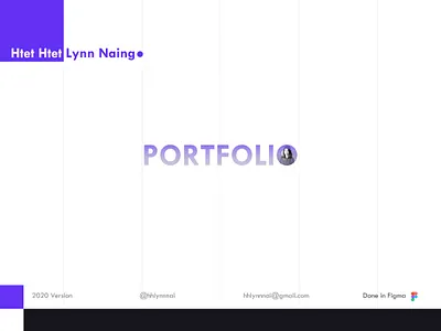Portfolio 2020 - Htet Htet Lynn Naing design portfolio portfolio design ui ux web webdesign