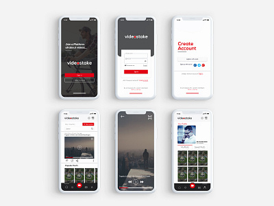 Video Platform App UI/UX design app ui ux