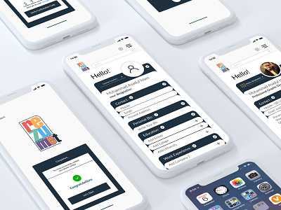 Rezumet App ui and ux app ui ux