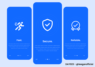 #DailyUI Day023: Onboarding app branding dailyui dailyuichallenge design flat minimal ui ux web website