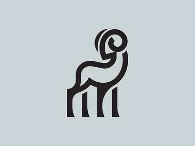 Ram animal animal logo brand branding elegant geometic goat goat logo icon identity line logo mark minimal ram ram logo sheep sheep logo stroke symbol