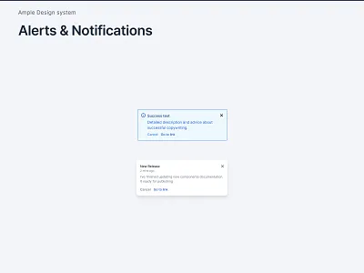 Ample Design System | Alerts & Notifications ample amplifyn branding design design system figma figma designs ui ui kit ux