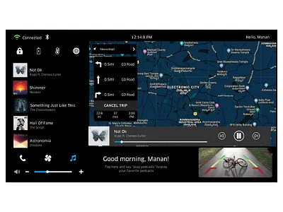 Infotainment System Design - Music System (Part 7/7) adobe xd design illustraion illustration infotainment invision ui unity3d ux