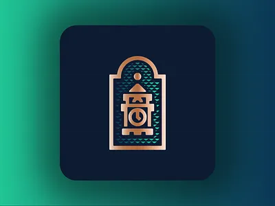 Palate Logo Concept No. 3- Icon arch archway brand design branding clock clock tower coffee design downtown entrance ethan fowler illustration local location logo roasters tower