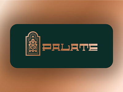 Palate Logo Concept No. 3- Wordmark Combo branding brass clock coffee concept copper custom design downtown ethan fowler graphic design identity illustration lettering local logo regal roasters tower typography