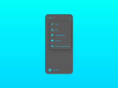 DailyU::027 Dropdown #DailyUI design ui