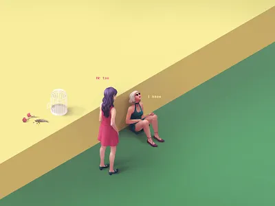 Me too 2d art artwork colorful digital painting digitalart feminism friendship illustration inspiration isometric metoo photoshop women