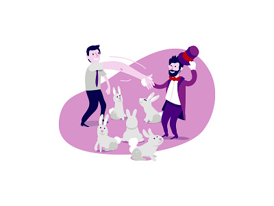 Event partner. characters cute animal graphic illustration vector