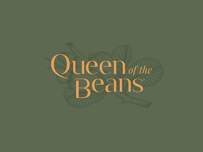 Queen of the Beans - Vegan Cheese beans brand branding cheese design food logo packaging queen vegan vegan food