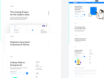 Continual - Visual exploration landing landing page design