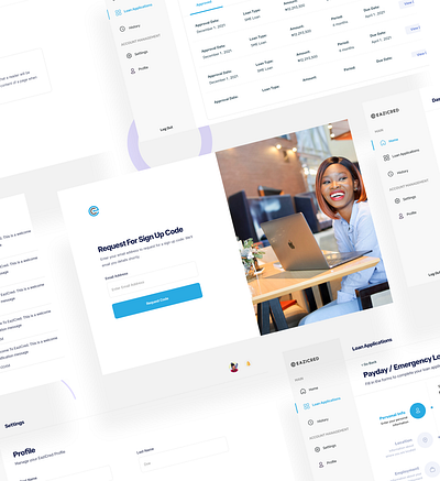 Loan Application & Web App dailui dashboad dashboard dashboard app dashboard design dashboard template dashboard ui design landing page landing page ui loan ui uid ux uxui web