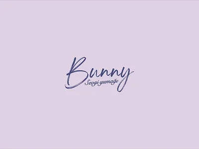 Logo design - "Bunny" - 2020, Baku, Azerbaijan amigurumi azerbaijan baku brand brush company creative design dolls element font futuristic handmade illustration logo logodesign loqodizayni pastel colors typography design typography logo