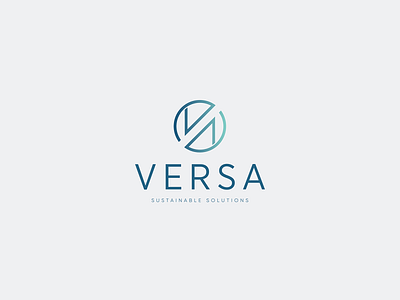Logo Design - "Versa Sustainable Solutions" - 2020, Azerbaijan azerbaijan baku brand brand identity branding branding design company creative design eco logo green illustration logo logo icon logo order logodesign loqodizayni sustainable solutions uae versa
