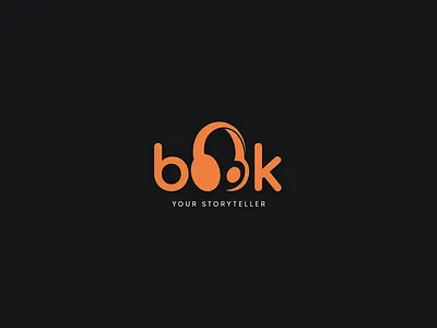 Logo Design - Book • Your Storyteller - 2020, Baku, Azerbaijan app logo app logo design azerbaijan baku book book logo books branding company creative design illustration ios logo logodesign loqodizayni minimal negative space orange logo