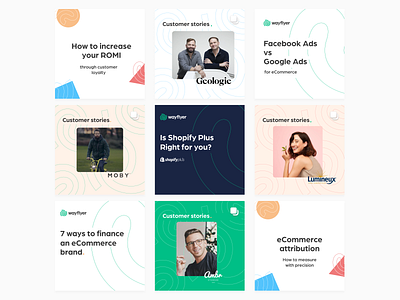 Social Media Posts customer story ecommerce instagram social social media design
