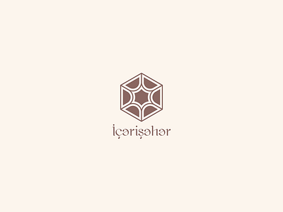 Logo design - Icherisheher - 2020, Baku, Azerbaijan 2020 trend 2021 logo 2021 trend azerbaijan baku branding brown logo company creative design eastern logo geometric design logo logodesign loqodizayni minimal old city old town rebranding trendy