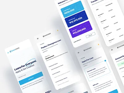 Loan Mobile Landing Page & Dashboard dailui design landing page landing page ui loading loan loan app loan calculator loans loans brokers mobile ui uid ux uxui web