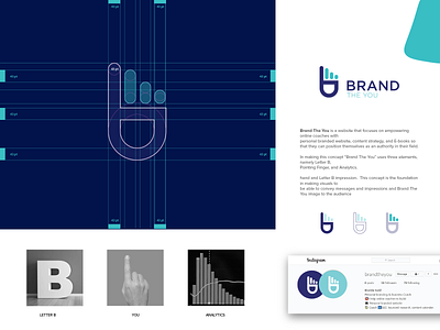 Brand The You Dribble brand identity branding design flat logo logo design marketing agency