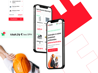 Fireproof materials - e-shop design ui ux