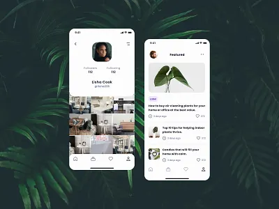 Simple Social app clean design design system flat social socialmedia ui ux vector web