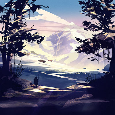 The Journey Begins concept concept art coverartwork digital illustration digitalillustration environment forest illustration mountains photoshop wacom