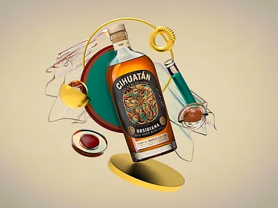 Intervention Bottle 3d cinema4d design illustration pixel