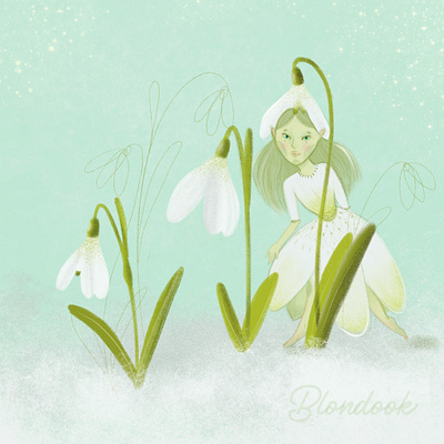 Snowdrop fairy book illustration illustration illustration art kids